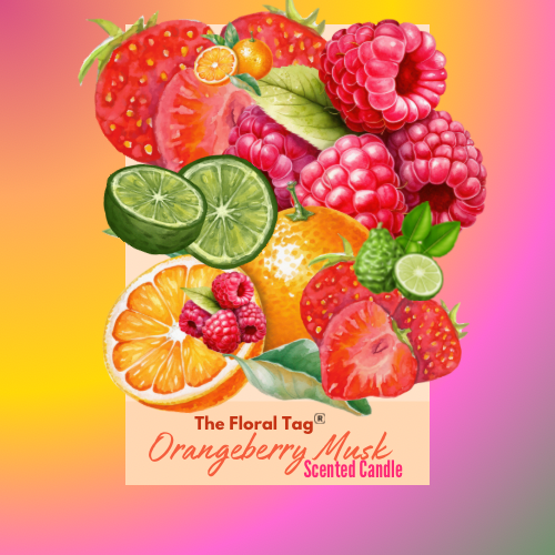 Orangeberry Musk, Scented Candle.